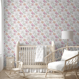 Butterfly Pattern Kinderzimmer Tapete