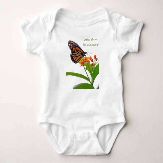 Butterfly Pause Baby Strampler (Vorderseite)