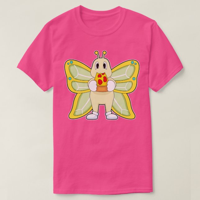 Butterfly Pizza T-Shirt (Design vorne)