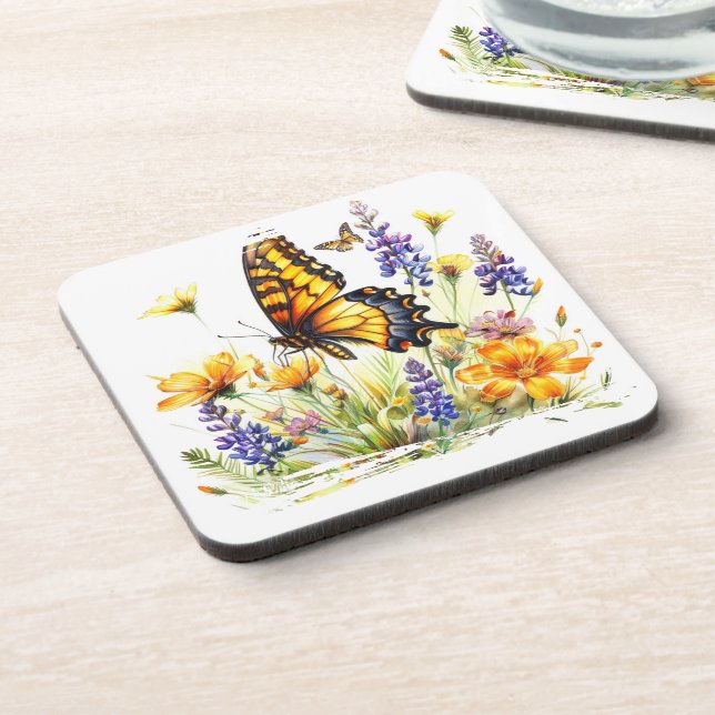 Butterfly Plastic Untersetzer Set (Linke Seite)