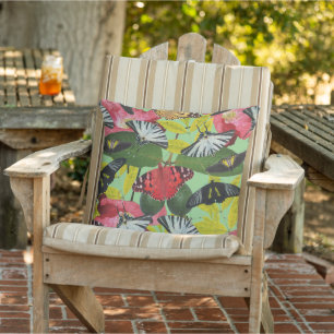 Butterfly & Poppy farbenfrohe Narure Design Kissen