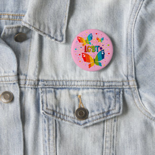 Butterfly Pride Liebe ist Liebe LGBT Awareness Button