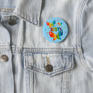 Butterfly Pride Liebe ist Liebe LGBT Awareness Button