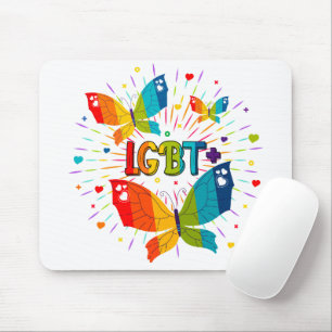 Butterfly Pride Liebe ist Liebe LGBT Awareness Mousepad