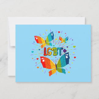 Butterfly Pride Liebe ist Liebe LGBT Awareness Postkarte