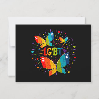 Butterfly Pride Liebe ist Liebe LGBT Awareness Postkarte