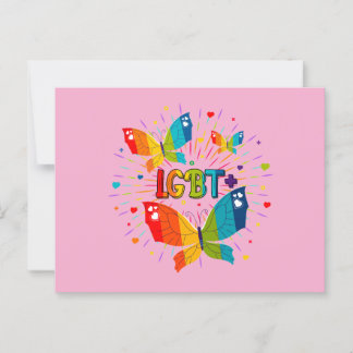 Butterfly Pride Liebe ist Liebe LGBT Awareness Postkarte