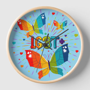 Butterfly Pride Liebe ist Liebe LGBT Awareness Uhr