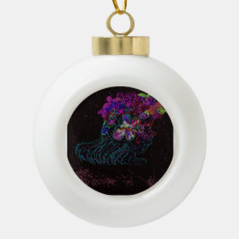 Butterfly Princess  Keramik Kugel-Ornament