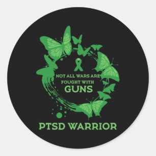 Butterfly Ptsd zitiert Depression Prevention US Ar Runder Aufkleber