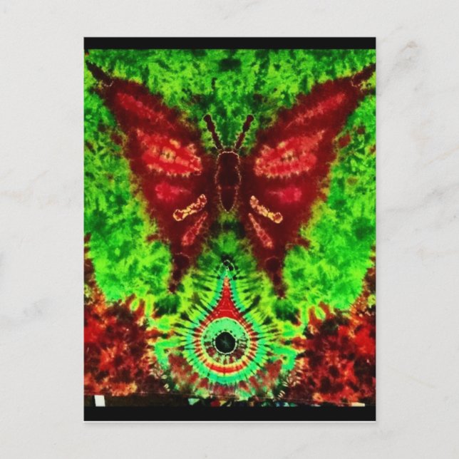Butterfly-Rave Postkarte (Vorderseite)
