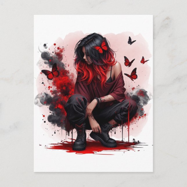 Butterfly-Rebellion Postkarte (Vorderseite)