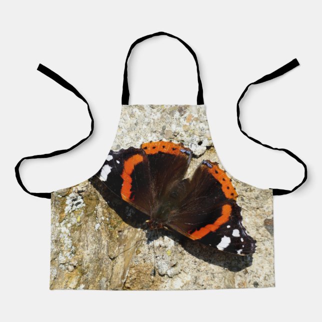 Butterfly - Red Admiral Schürze (Vorderseite)