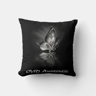 Butterfly-Ribbon CVID Awareness Sweatshirt182 Kissen