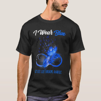 Butterfly Ribbon Feather Restless Legs Syndrom Aw T-Shirt