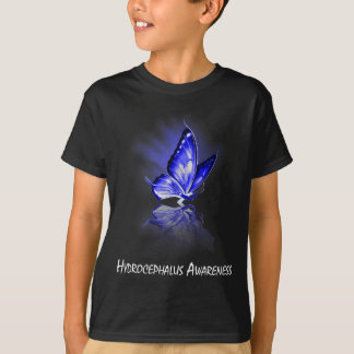 Butterfly Ribbon Hydrocephalus Bewusstsein T-Shirt