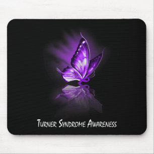 Butterfly-Ribbon-Turner-Syndrom Mousepad