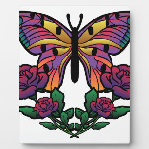 Butterfly Rose Fotoplatte