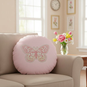 Butterfly Round Kissen