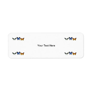 Butterfly Rücksendeadresse Mailing Labels