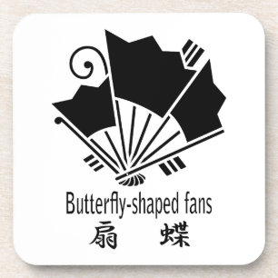 Butterfly-shaped fans getränkeuntersetzer