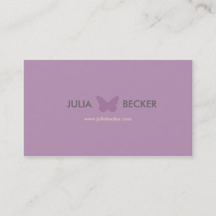 Butterfly Silouhette Business Card Visitenkarte