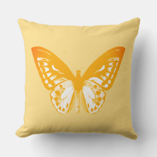 Butterfly-Skizze, Korallenorange Kissen