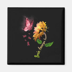 Butterfly Sonnenblume Hirnaneurysma Bewusstsein 1 Magnet