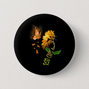 Butterfly Sonnenblume Rsd Crps Bewusstsein 1 Button