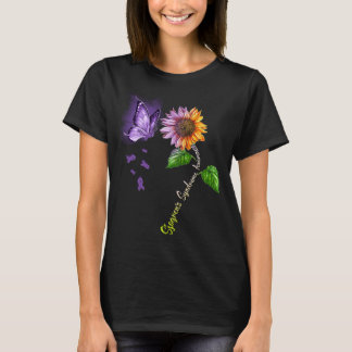 Butterfly Sonnenblume Sjogren-Syndrom Bewusstsein T-Shirt