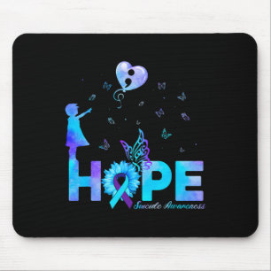 Butterfly Sonnenblume Suizidprävention Bewusstsein Mousepad