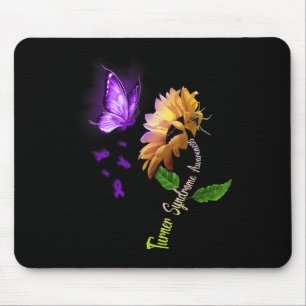 Butterfly Sonnenblumen-Turner-Syndrom Bewusstsein Mousepad