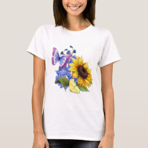 Butterfly Sonnenblumengarten T-Shirt