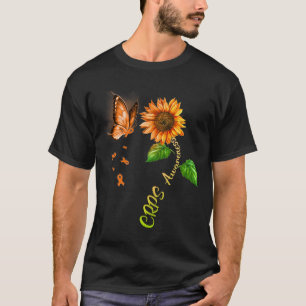 Butterfly Sonnenblumenkrebs Bewusstsein 1 T-Shirt