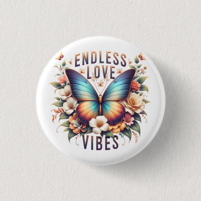 Butterfly Spring Sublimation-96281 Button (Vorderseite)