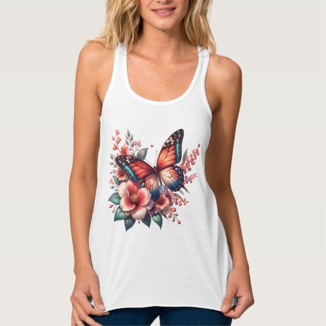 Butterfly Spring Sublimation-96284 Tank Top (Vorderseite)