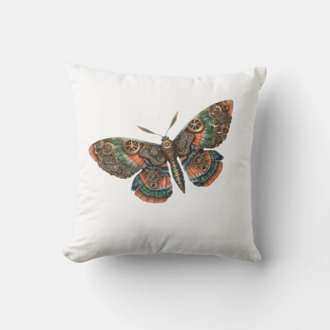 Butterfly Steampunk Kissen (Vorderseite)