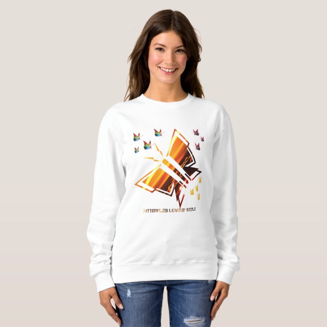 Butterfly-Stil Sweatshirt (Vorne ganz)