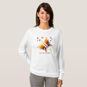 Butterfly-Stil T-Shirt