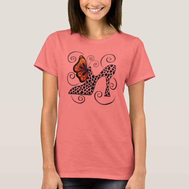 Butterfly Stiletto T-Shirt (Vorderseite)