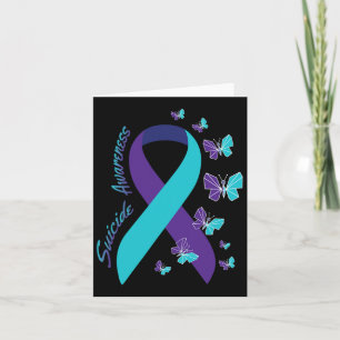 Butterfly Suicide Bewusstsein psychische Gesundhei Karte