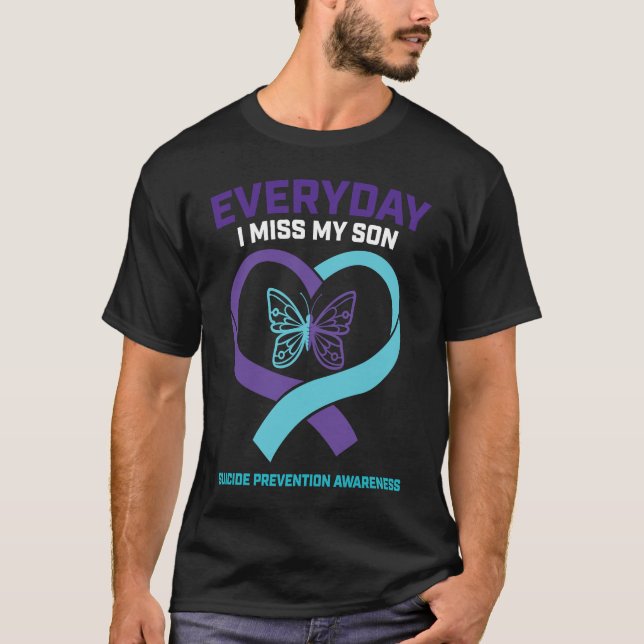 Butterfly Suicide Bewusstsein Son T-Shirt Mama Vat (Vorderseite)