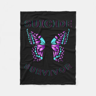 Butterfly Suicide Survivor Sensibilisierung Ki Fleecedecke