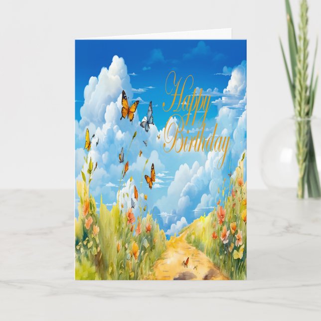 Butterfly Summer Karte (Vorderseite)