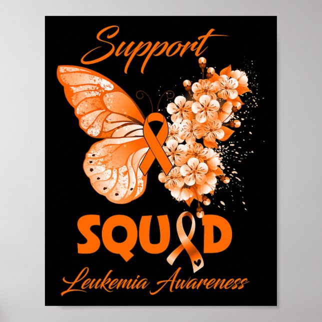 Butterfly Support Squad Leukämie Bewusstsein Poster (Vorne)