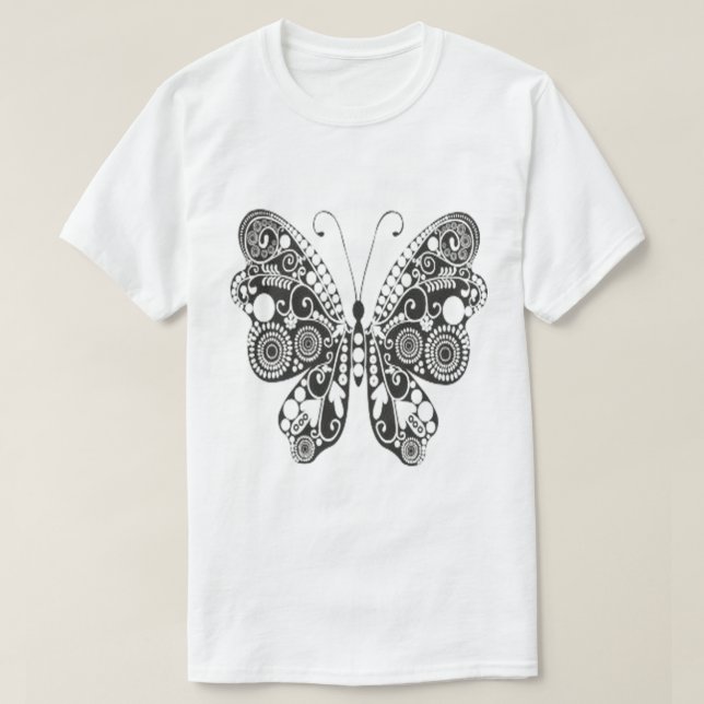 Butterfly Swirl T-Shirt (Design vorne)