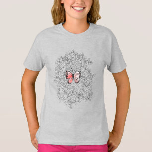Butterfly-T - Shirt-Rose T-Shirt
