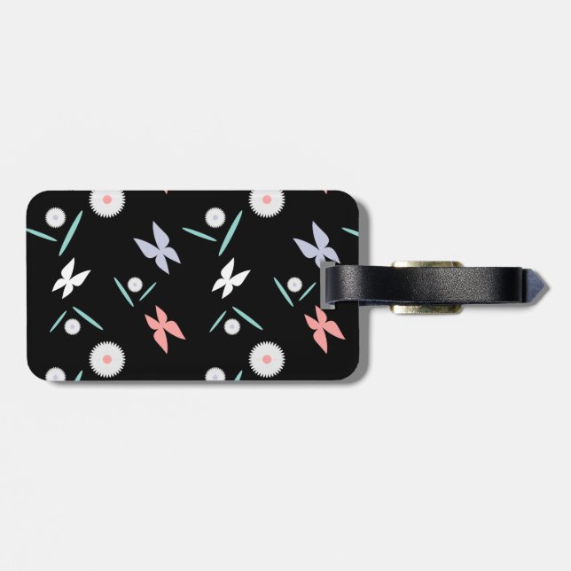 Butterfly-Tag - Maßgeschneiderte Gepäckanhänger (Rückseite horizontal)