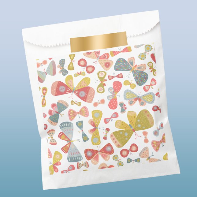 Butterfly Tango Geschenktütchen (Butterfly pattern fun favor bag)