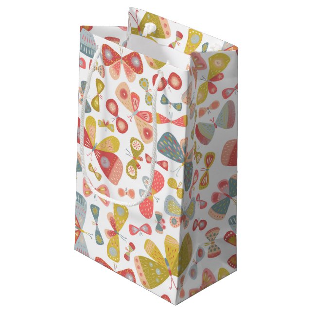 Butterfly Tango Kleine Geschenktüte (Rückseite Schrägansicht)